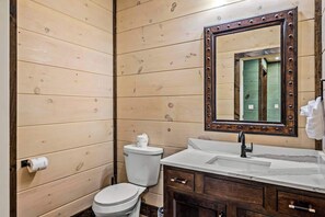 Living area includes a half bath.