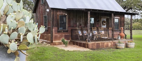 The Roost is a charming cabin close to town that still feels a world away