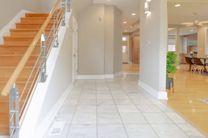 You will be greeted with beautiful polished floors and elegant designs