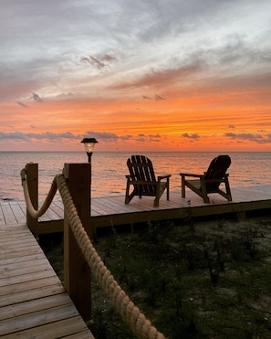 Adirondack chairs for soaking in those Pamlico Sound sunsets.