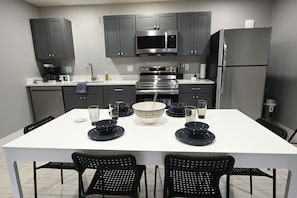 Large open fully stocked kitchen