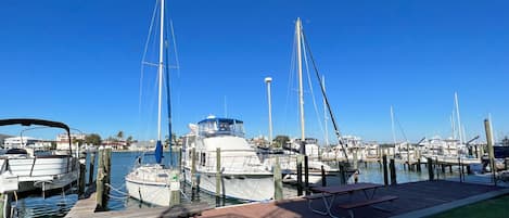 Welcome to Bayside Condos! This community has a large dock with - Welcome to Bayside Condos! This community has a large dock with plenty of seating for you to enjoy while you watch the local marine life- manatees, fish, dolphins, sea birds!