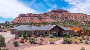 Sprawling across 2.5 acres, this incredible Southwest retreat boasts desert landscaping and a private, fully fenced backyard. Speaking of incredible, did we mention the breathtaking views?