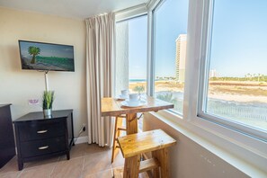 Located directly on the beach with beach views