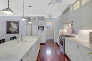 Well-equipped kitchen in main house