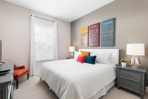 Rest in our High Quality beds, right after a long day in the parks!