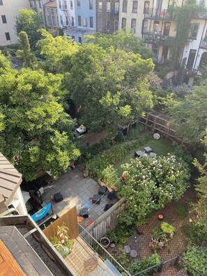 The view from the deck (yes, that's the neighbors' chicken coupe)