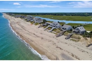 Nestled between the salt marsh and Cape Cod Bay