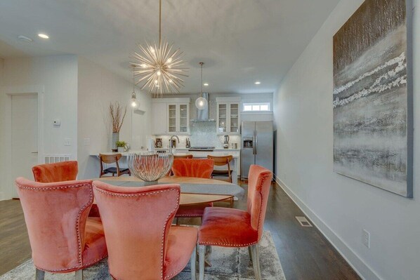 Six person dining room table. 