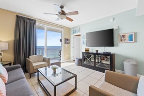 Living Area with Balcony