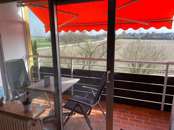 Blick auf den Balkon