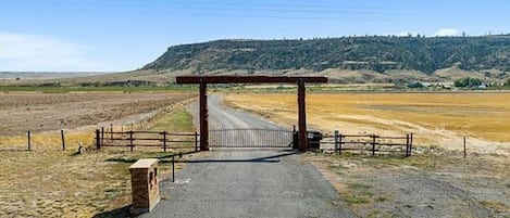 Gated Entrance with code entry for safety