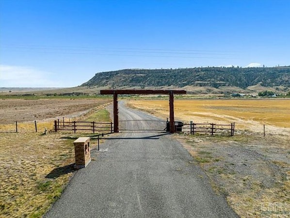 Gated Entrance with code entry for safety