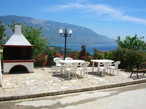 Christina Villa 2 - Dining Area with bbq with amazing Panoramic Sea View