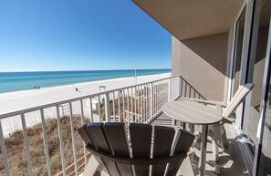 Private balcony.