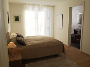 Master bedroom with bathroom