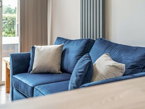 Living room | Cuckoo Lodge - Merbach Hill View Holidays, Clifford