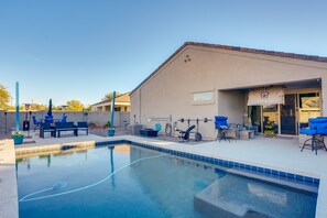 Private Backyard | Pool | Covered Patio