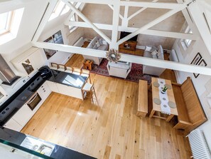 Open plan living space | The Old Library, Painswick