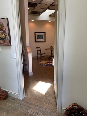 Private apartment entrance from vestibule