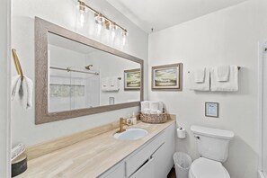 Bathroom on the bottom level.