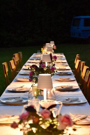 Espace banquet en plein air