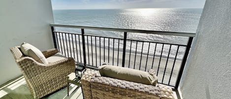 Private balcony off of the primary bedroom.