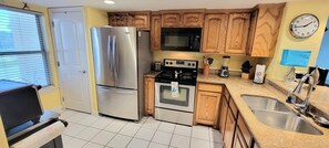 Indoors, Kitchen, Refrigerator, Microwave, Oven