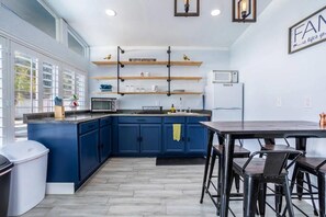 Kitchen and dining area