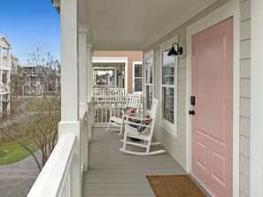 Enjoy a cup of coffee on our breezy porch.