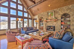 Enjoy the expansive elegance of soaring high ceilings.