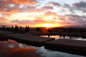 Sunset view at the Koi Pond.