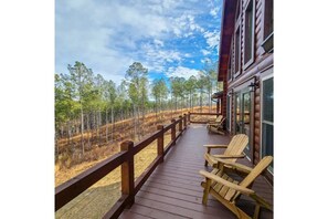 Expansive deck for viewing the almost 5 acres and beyond!