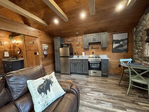 full kitchen and dining nook