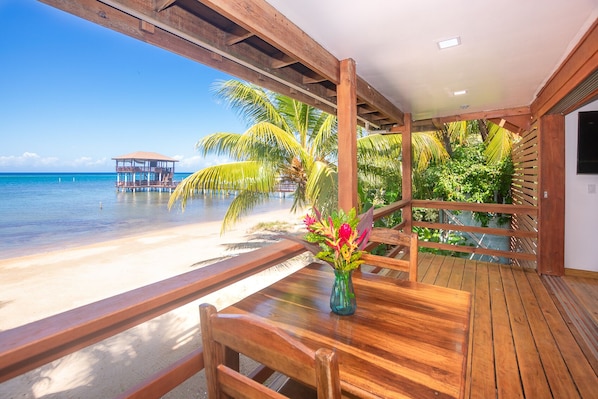 Walk out covered patio