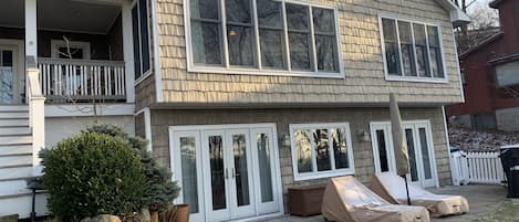 Front Stone Terrace and and Lawn w/garden