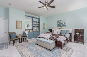 King bed with twin 60” tv 