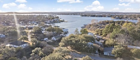 Step across the street and into the water of beautiful LBK lake 