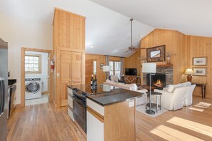 Living Room, Kitchen and Laundry Room