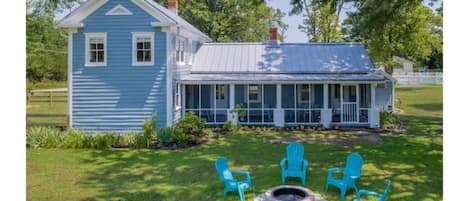 Exterior of our lovingly restored 1891 farmhouse.