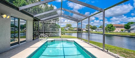 Lake views from the pool