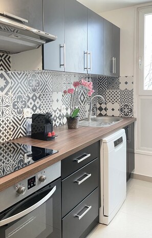 Well equipped kitchen
