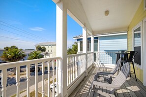 Your own private balcony looking over 1st St