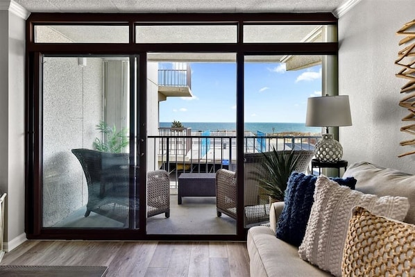 Ocean Front views from living room