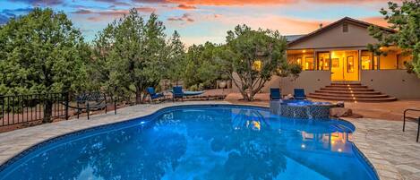 SEDONA'S PARADISE FOUND! Almost an acre of private property in highly desirable West Sedona, walking distance to Red Rock State Park, gorgeous accommodations, XL saltwater pool/spa, and a complimentary off-road excursion in our exclusive CanAm Maverick X3