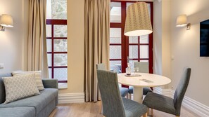 Very bright main area with a TV for your entertainment. #TV #cozy