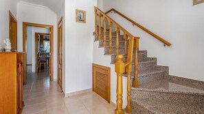 Staircase that leads to the bedrooms on the upper floor