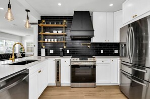 Fully stocked kitchen 