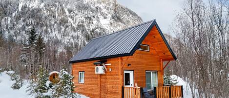 Grey Lodge with renowned Boulder Mountain in the background 