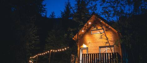 Moonlight views of Tundra Lodge